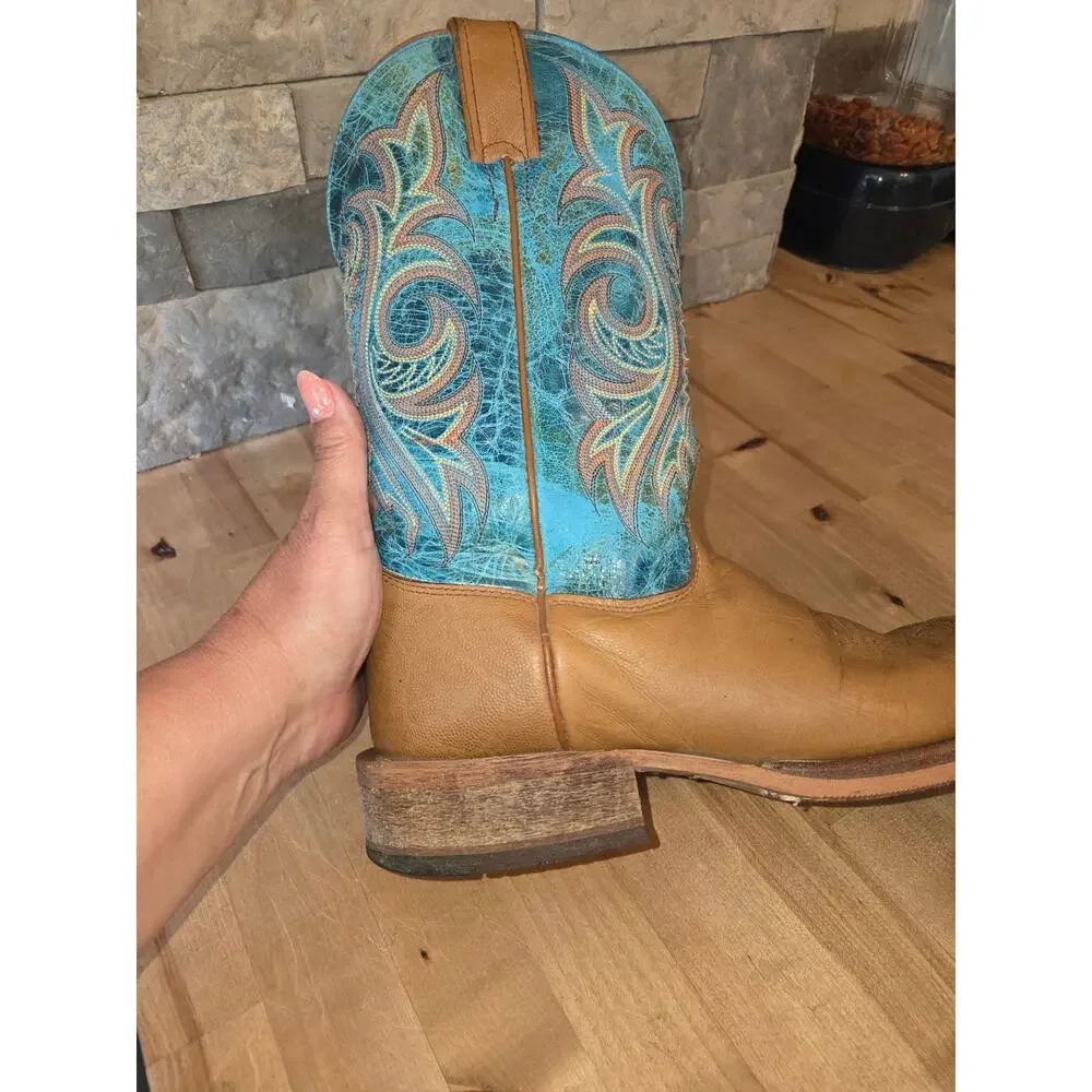 Justin Bent Rail Men’s Western Cowboy Boots – Size 10.5 D (Style BR748)